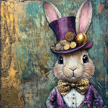 Mardi Gras Sign, Top Hat Sign, DCO-13111, Sign For Wreath, 10x10